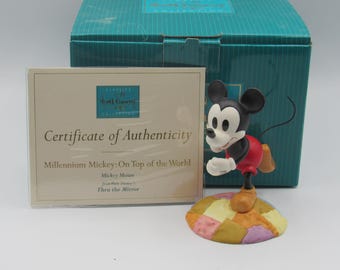 WDCC "Millennium Mickey: On Top of the World" in doos met bewijs van bewijs - B