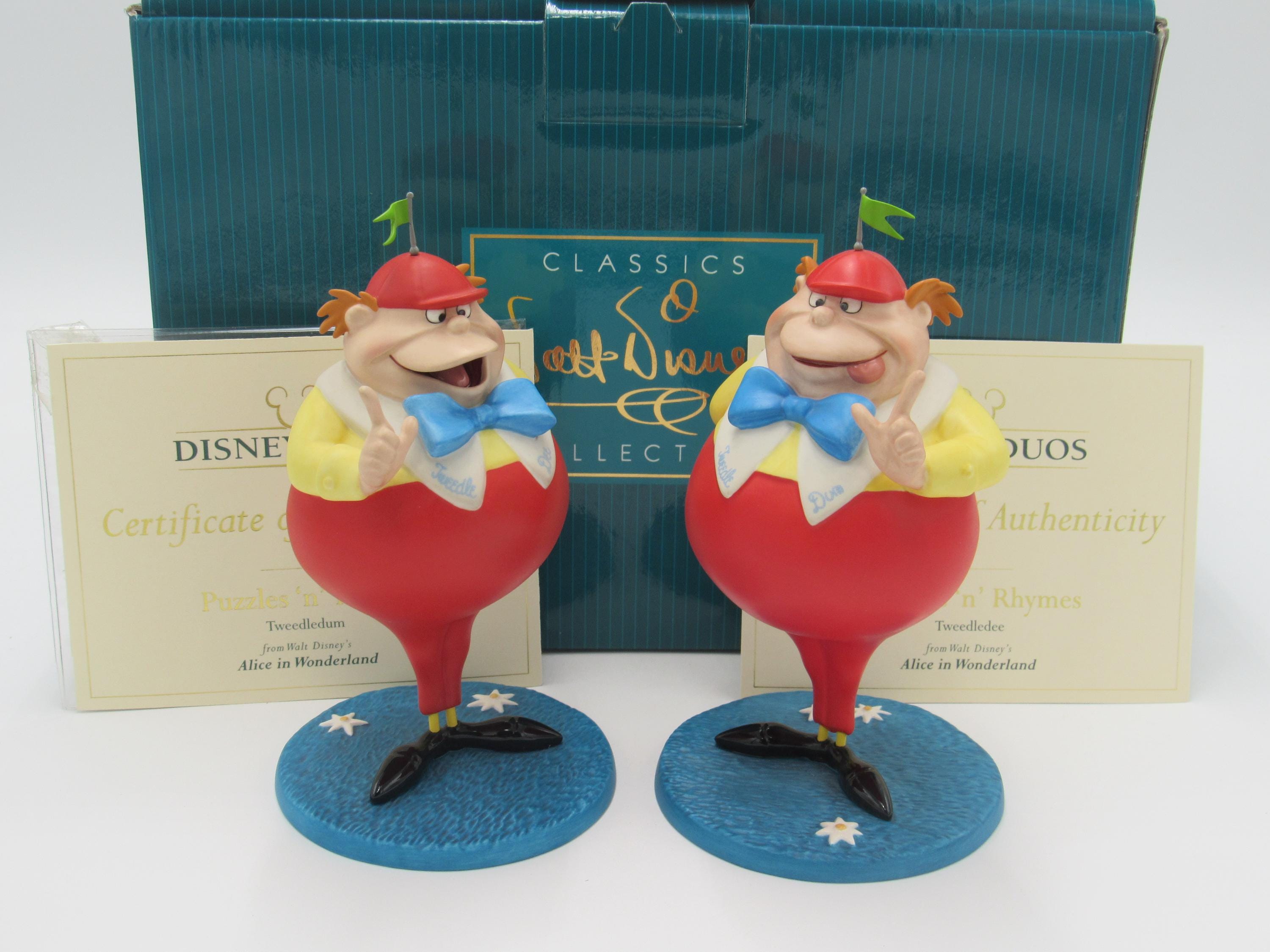 WDCC Tweedle Dee and Tweedle Dum Figurines, Alice in Wonderland