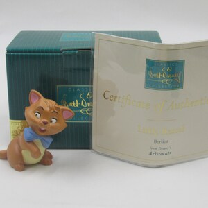 WDCC &quot;Little Rascal&quot; Berlioz from Disney&#39;s The Aristocats in Box with COA ERROR