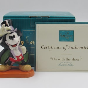 WDCC &quot;On With the Show&quot; Magician Mickey in Box with COA