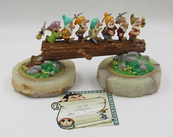 Disney Ron Lee "Heigh-Ho" sieben Zwerge Limited Edition Figur mit COA - selten