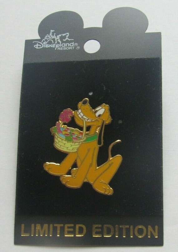 Disney Easter 2002 Pluto Carrying Easter Basket Pi