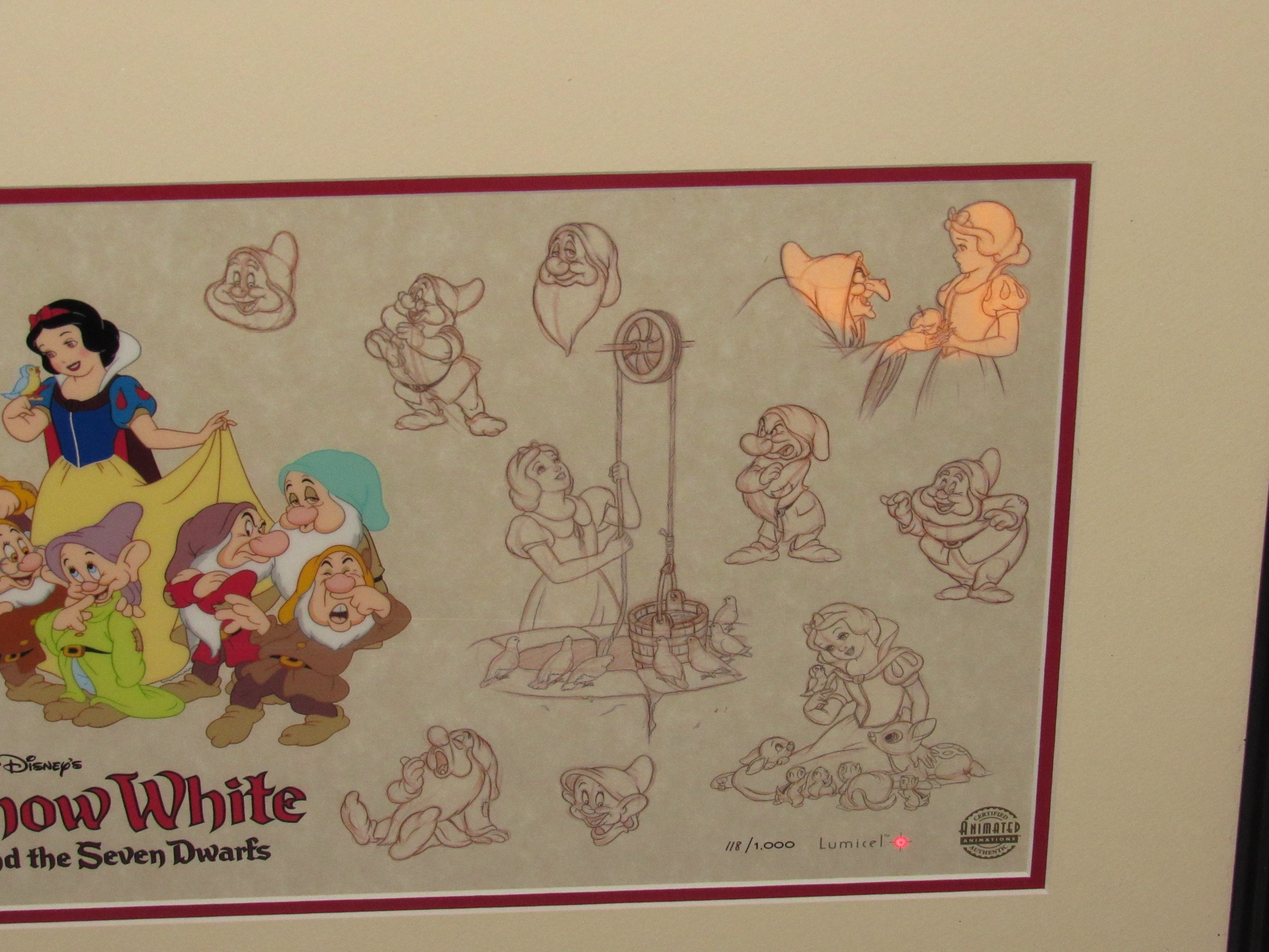 Walt Disney's Snow White and the Seven Dwarfs Limited Edition Lumicel ...