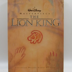 Disney The Lion King Masterpiece Exclusive Deluxe Video Edition VHS-lithografie