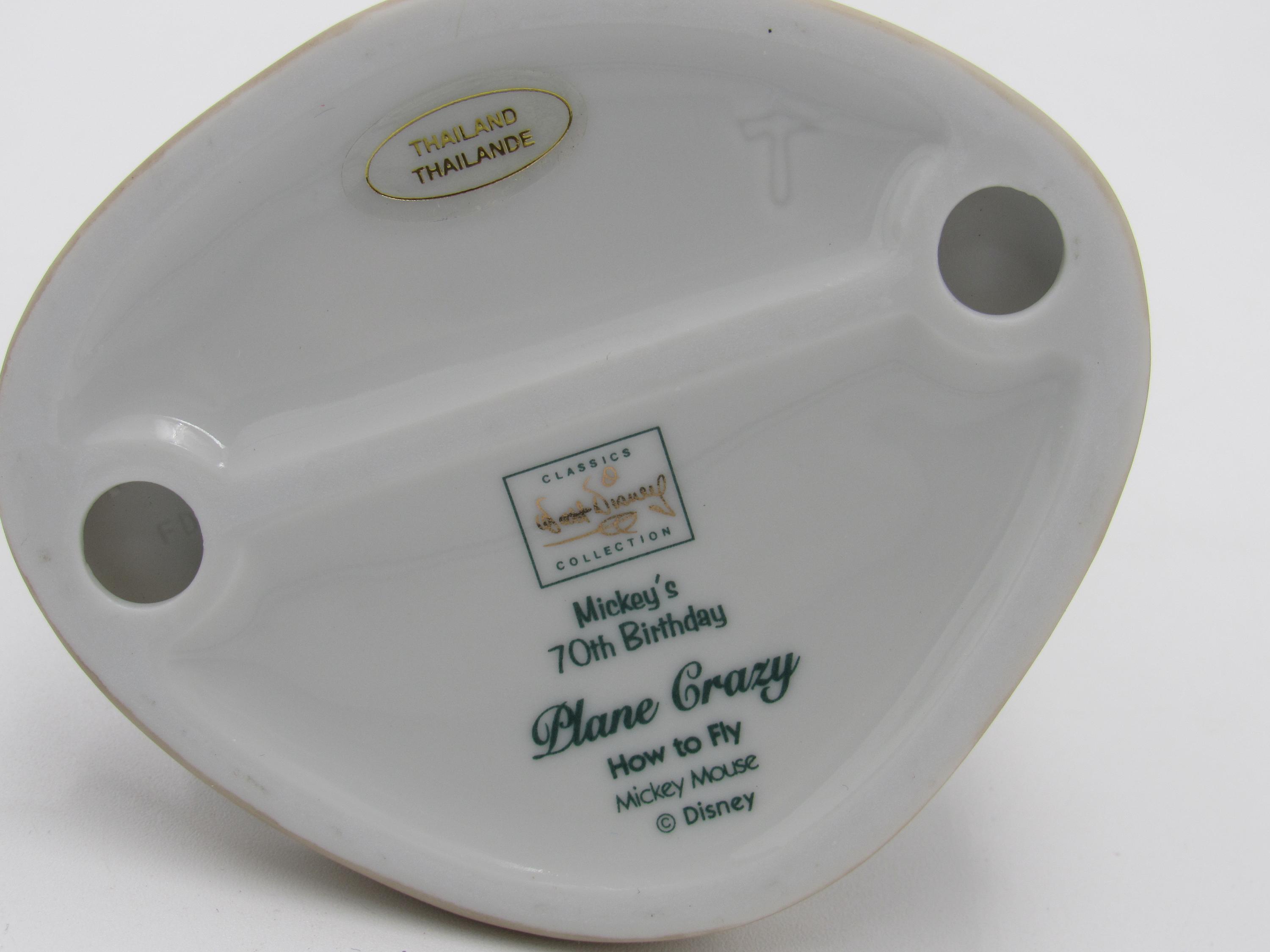 WDCC「How to Fly」ディズニーのPlane Crazyのミッキーマウス、COA付き 