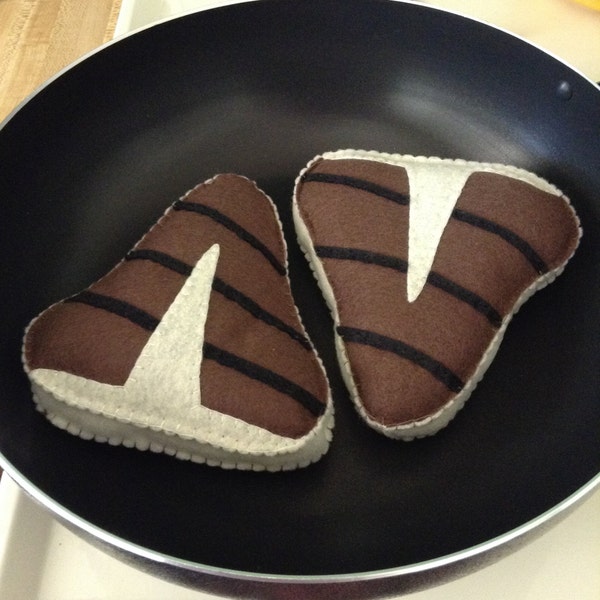 T Bone Steak Cooked Meat Dinner Felt Food Farmers Market Pretend Play Food Set Photo Prop Toys And Games