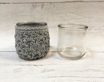 Oui Jar Cosy- Häkelanleitung- Pflanzenvermehrung, Pinselhalter