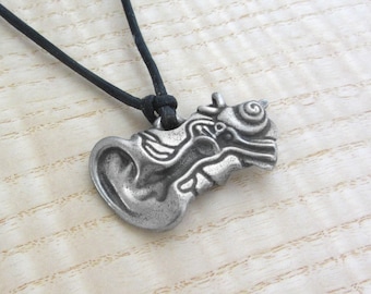 Human Ear Anatomy Necklace