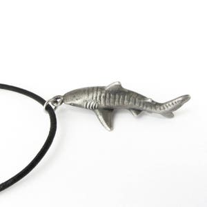Tiger Shark Necklace - Tiger Shark Pendant, Scuba Diving, Marine Biology, Shark Jewelry