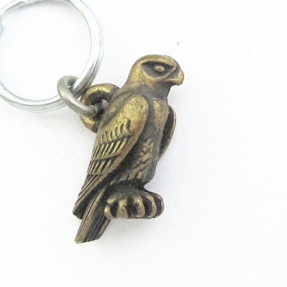 Sale Item Falcon Keychain With Brass Finish