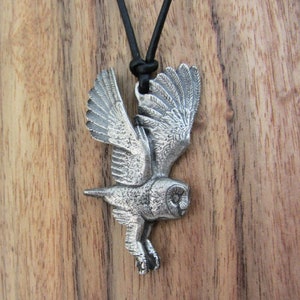 Barn Owl Necklace - Owl Pendant