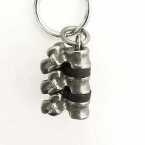 Spinal Column Keychain - Vertebrae Keychain, Physical Therapy, Chiropractic Keychain, Lumbar Vertebra, Spine Keychain, Anatomy