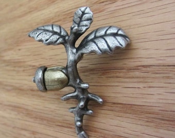 Oak Tree Lapel Pin - Oak Seedling brooch