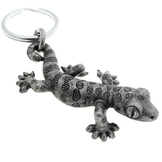 Gecko Keychain, Herpetology Reptile Keychain