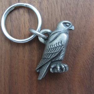 Falcon Keychain - Falcon Zipper-Pull, Raptor, Falconry Keychain