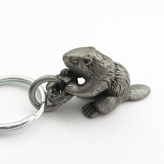 Beaver Keychain Castor canadensis, American Beaver,… Gem