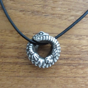 Armadillo Lizard Necklace, Ouroborus cataphractus Pendant
