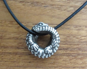 Armadillo Lizard Necklace, Ouroborus cataphractus Pendant