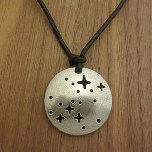 Canis Major Constellation Necklace - Pewter Astronomy Pendant