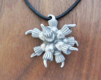Choanoflagellate Colony Necklace - Choanoflagellate Rosette Pendant, Microbiology, Protozoology Jewelry