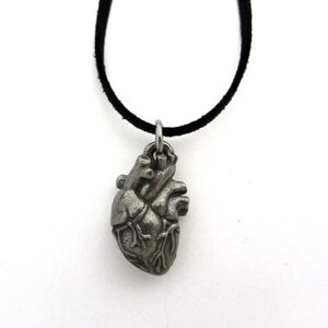 Human Heart Anatomy Necklace - Cardiology Pendant, Anatomical Jewelry image 2