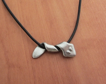 Planarian Pendant - Platyhelminthes Flatworm Necklace