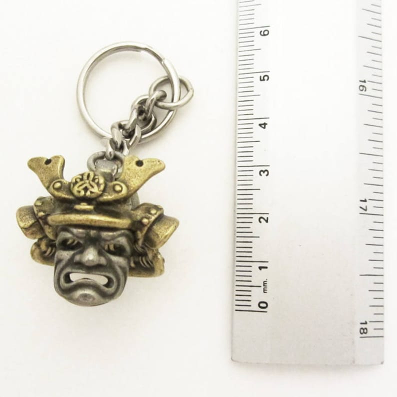 Samurai Helmet Keychain Kabuto Shogun Bushido Japanese Etsy