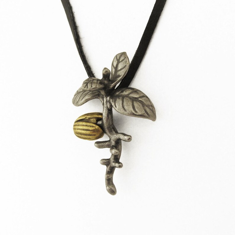 Olive Tree Necklace Seedling Pendant. Botany Jewelry Etsy