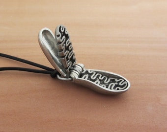 Mitochondria Necklace - Articulating Mitochondrion Pendant