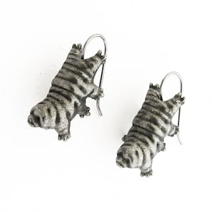 Tardigrade Earrings - Science Jewelry, Waterbear Earrings, Water Bear