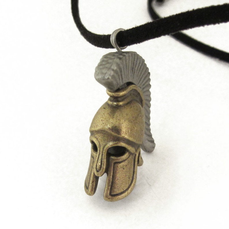 Spartan Ancient Greek Hoplite Warrior Helmet Pendant