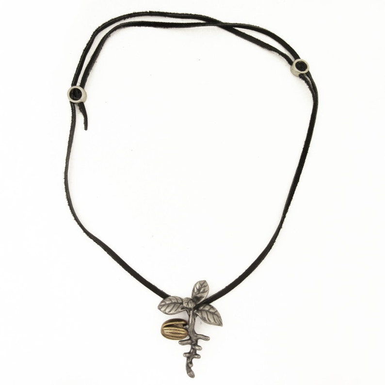 Olive Tree Necklace Seedling Pendant. Botany Jewelry Etsy