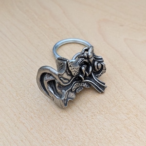 Human Ear Anatomy Keychain