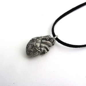 Human Heart Anatomy Necklace - Cardiology Pendant, Anatomical Jewelry image 4