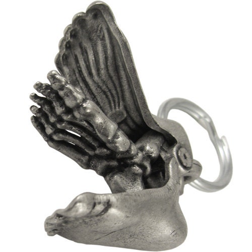 Foot Anatomy Keychain Human Foot Podiatry Keychain Anatomy Etsy UK