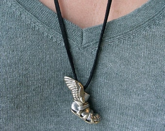 Winged Sandals Necklace Talaria Mythology Pendant