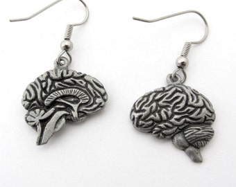 Human Brain Earrings - Neurology Jewelry