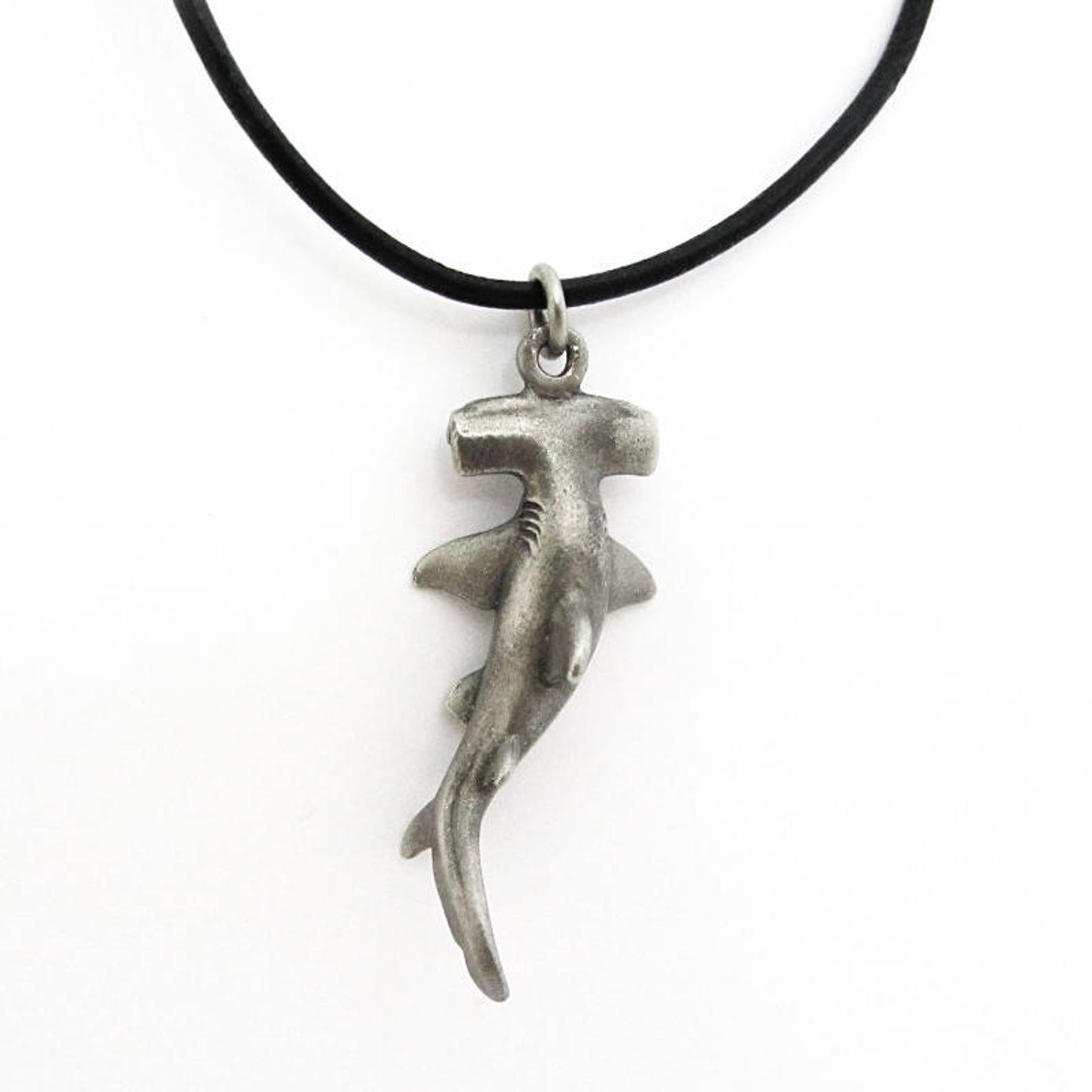 Hammerhead Shark Necklace Hammerhead Pendant Scuba Diving Etsy