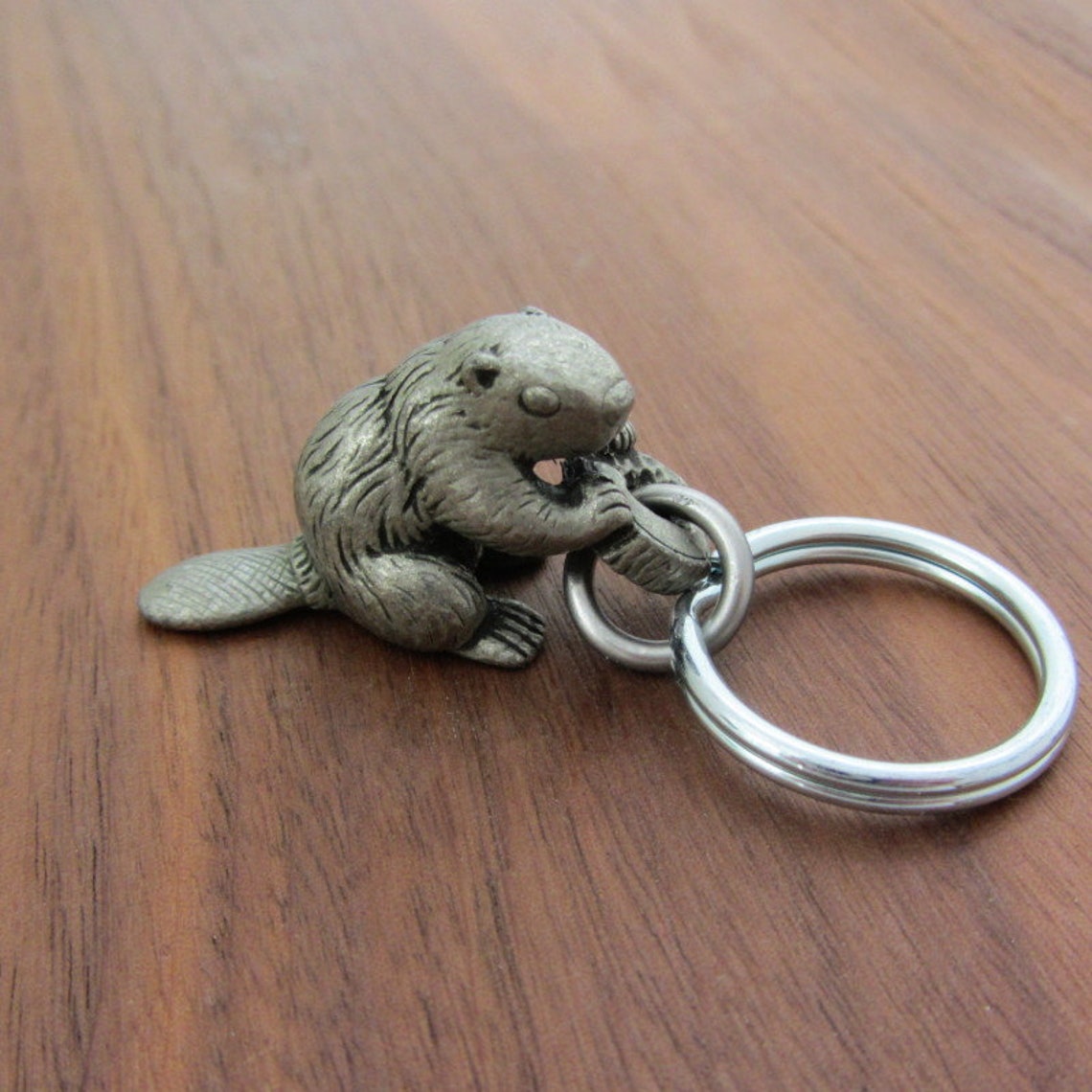 Beaver Keychain Castor Canadensis American Beaver Canadian Etsy