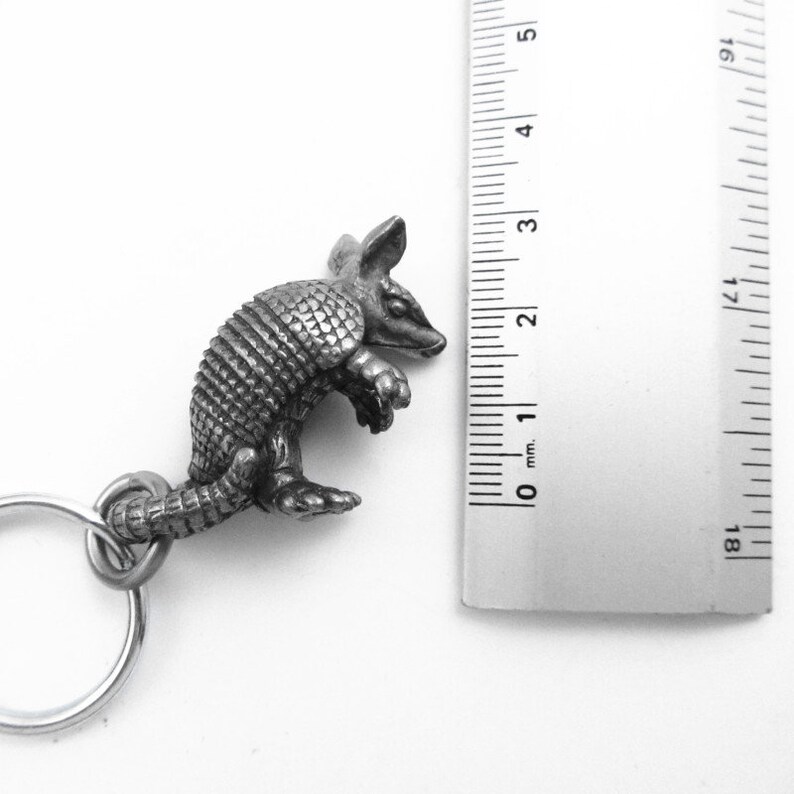 Armadillo Keychain 9 Banded Armadillo Wildlife Keychain Etsy