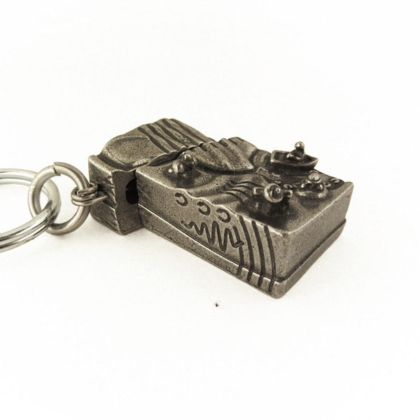 Earthquake Keychain - Seismology, Geophysics Accessory