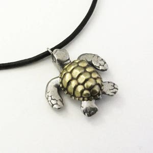 Sea Turtle Necklace - Loggerhead Turtle Pendant
