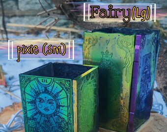 Custom Tarot Style Nightlight, Color-Fade LED, Fairy (Lg)