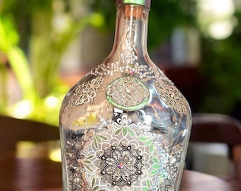 Filigree * Hand Decorated Upcycled Accent Light