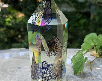 Floating Leaves Crystal Tower