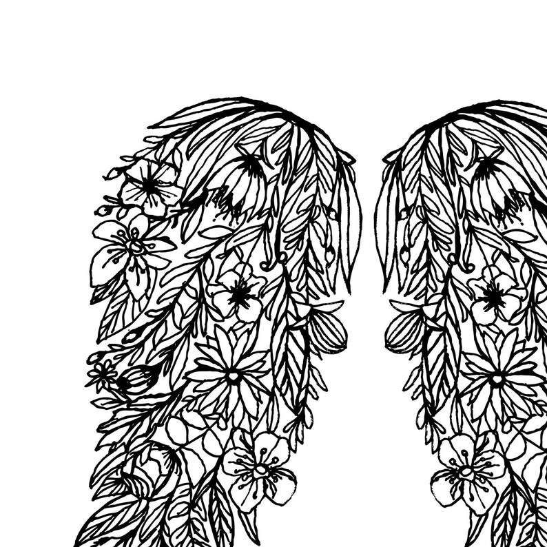 Watercolor Coloring Book Hand-drawn Art Prints - Etsy