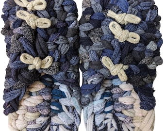 Heiwa Slipper | Medium | Knit up-cycle slippers 2024-M49 [Medium]