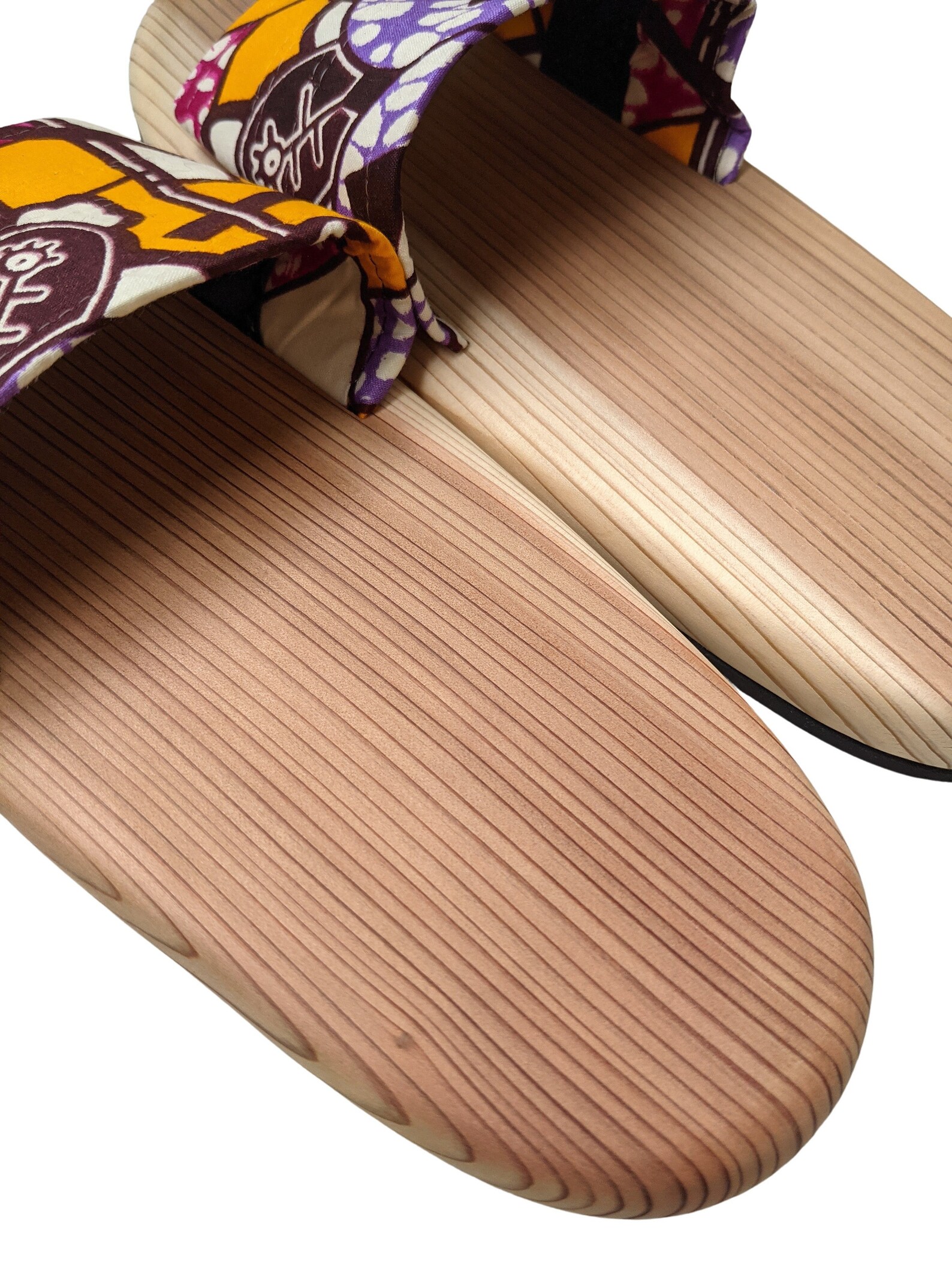 Medium Wooden slippers natural Japanese cedar GOKAICHO 02 Etsy