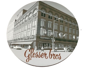 Glosser Bros Coaster Set of 4 Coasters - Johnstown PA - Glosser Brothers