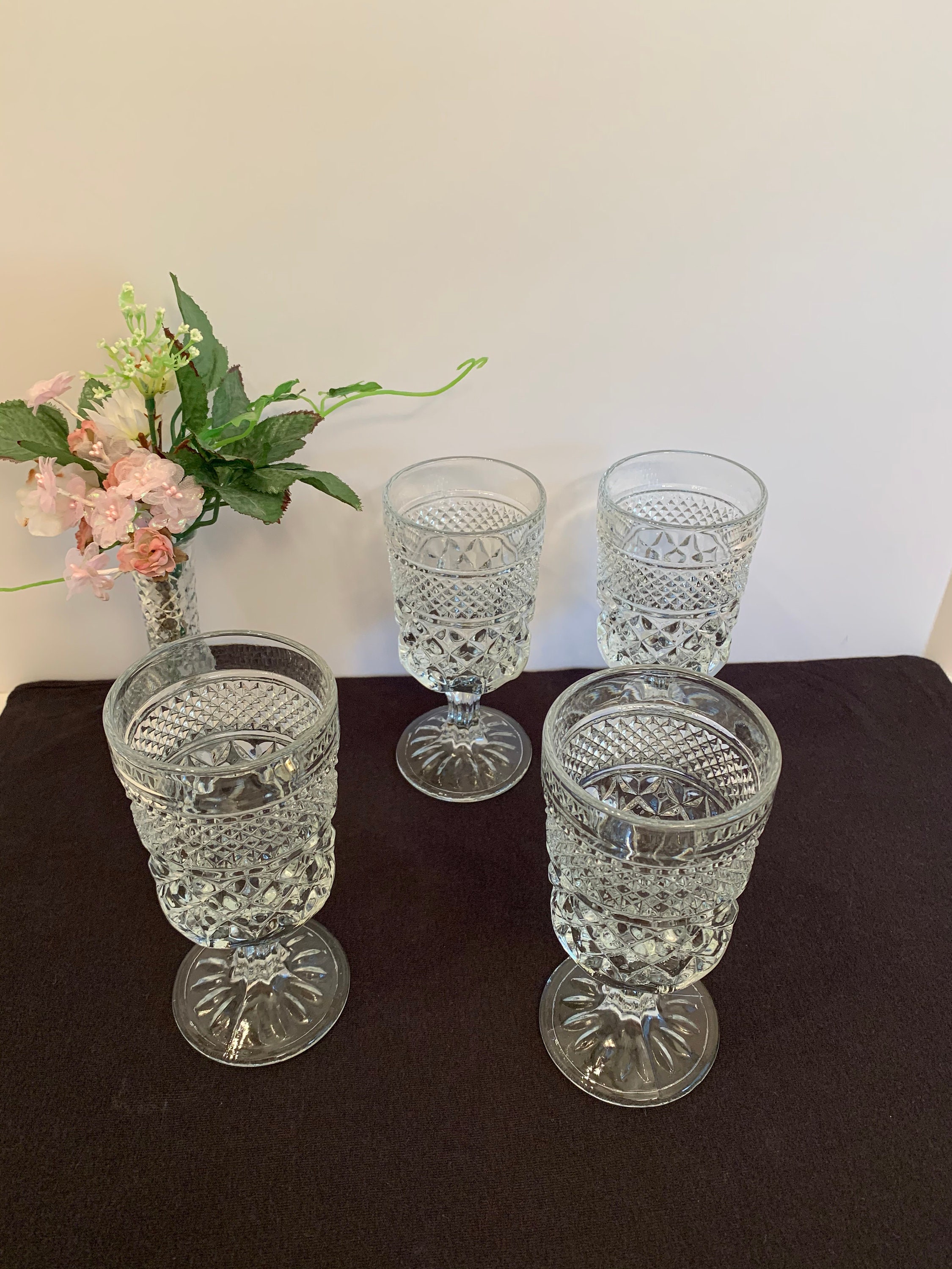 Large Wexford Drinking Glasses, Crystal Wine / Water Glasses, Wexford